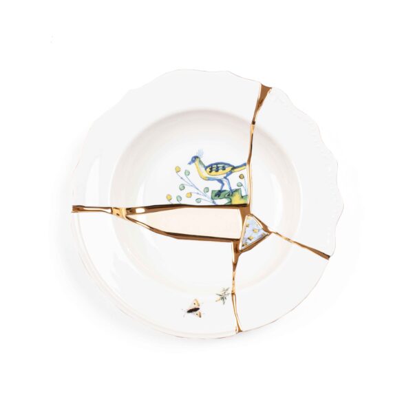 Assiette creuse Kintsugi