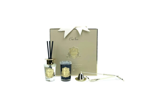 Coffret cadeau de luxe avec éteignoir à bougie et coupe-mèche dorés - Doré - Blonde Vanille