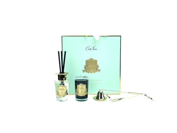 Coffret cadeau de luxe avec éteignoir à bougie et coupe-mèche en or - Tiffany Blue - Persian Lime