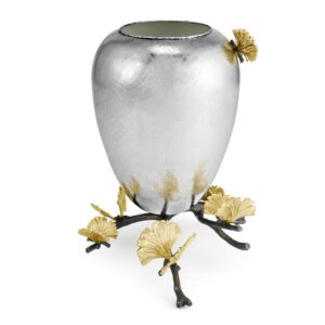 Vase sur pied en forme de papillon Ginkgo - "Grand"