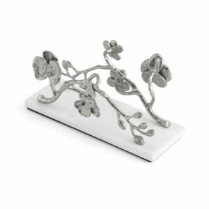 Porte-serviettes vertical Orchidée blanche