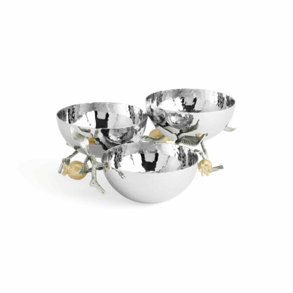 Bol triple argent et or à la grenade – Image 2