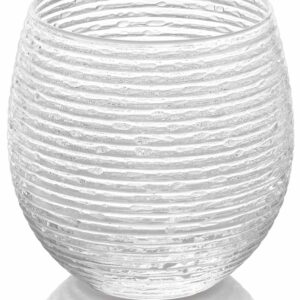 Ensemble multicolore de 6 verres transparents