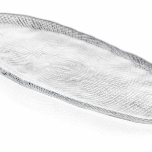 Plateau ovale Diamanté 34×15 cm