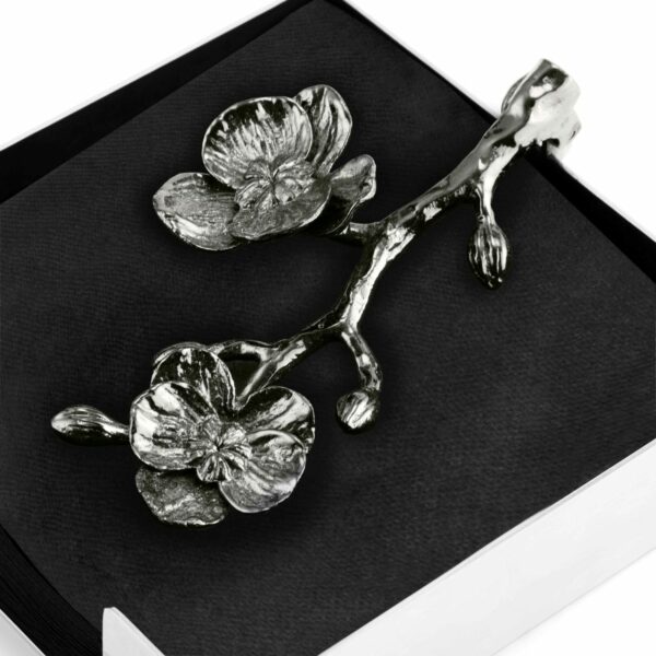 Porte-serviettes Orchidée noire - Cocktail - Métal – Image 4