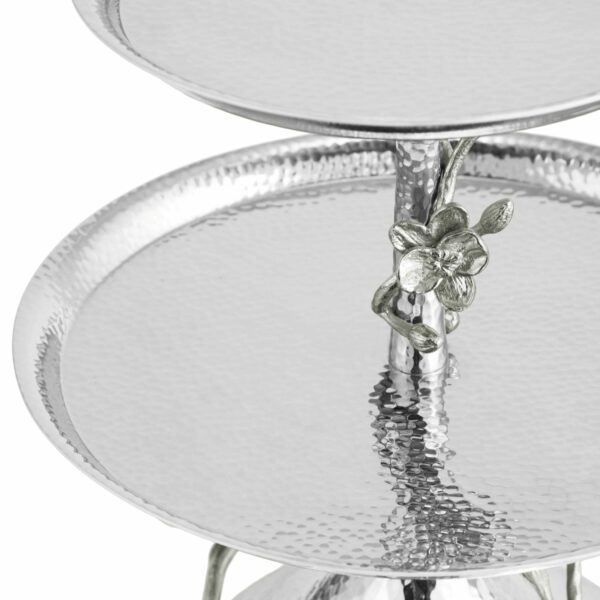 White Orchid 2-Tier Etagere – Image 4
