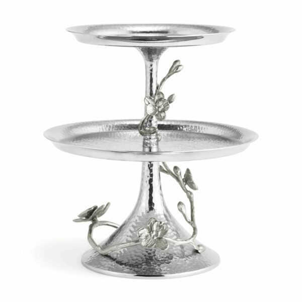White Orchid 2-Tier Etagere – Image 2