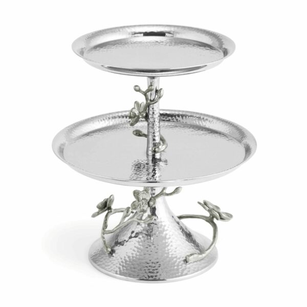 White Orchid 2-Tier Etagere – Image 3