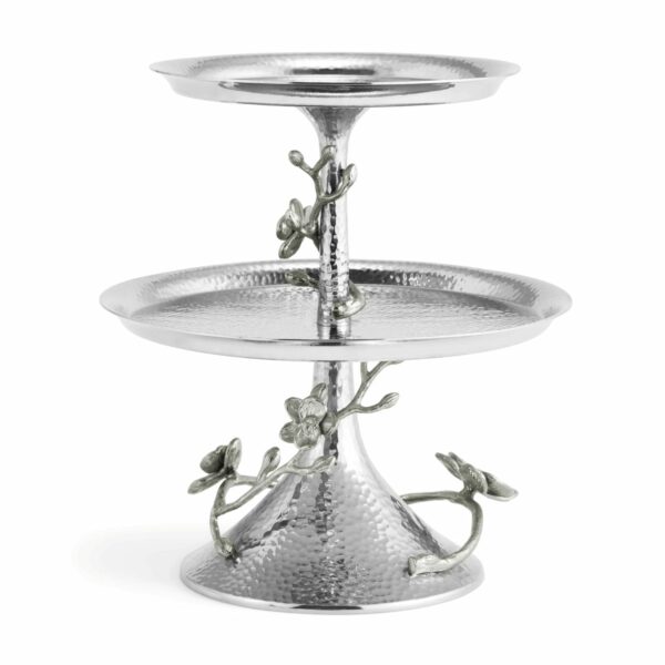 White Orchid 2-Tier Etagere