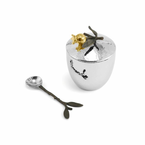 Sucrier à la grenade avec cuillère – Image 2