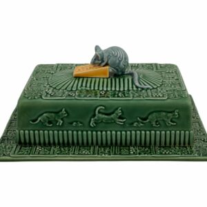 Plateau à fromage en forme de souris avec couvercle