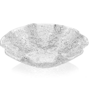 Coupe transparente festonnée Ø 25 cm