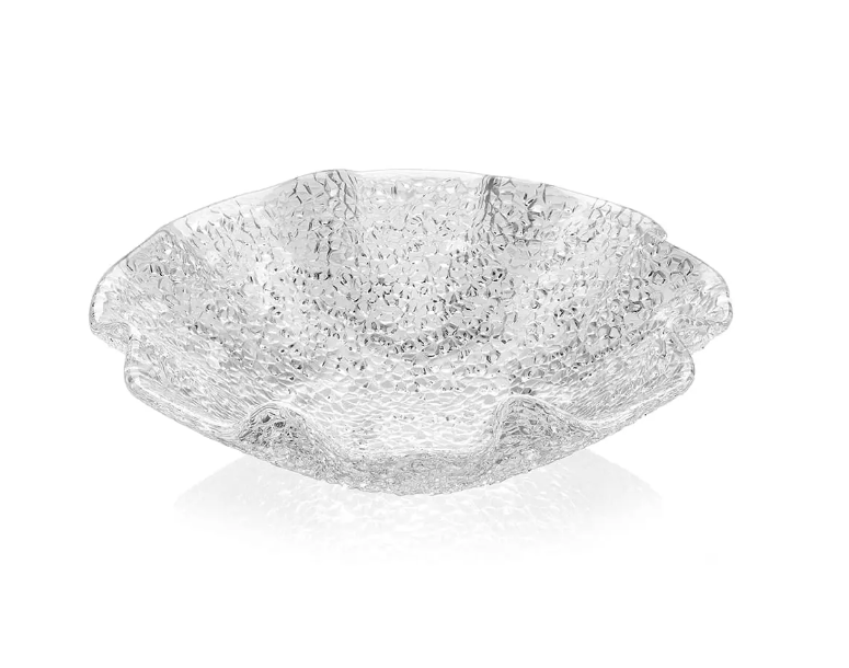 Coupe transparente festonnée Ø 25 cm