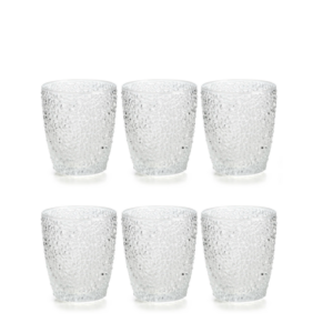 Lot de 6 verres transparents