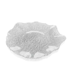 Assiette Feuilles transparente Ø 37 cm