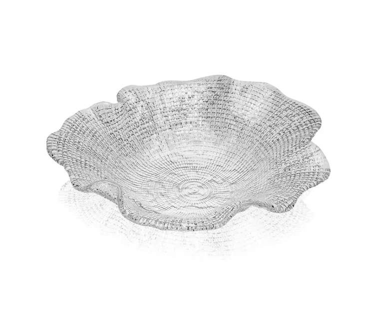 Coupe transparente "Folies" Ø 25 cm — une pièce