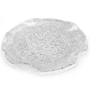 Assiette transparente festonnée Ø 32 cm