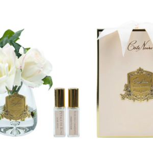 Roses parfumées Tea Rose – Vase transparent
