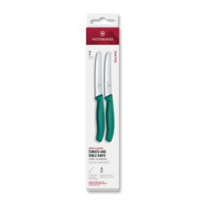 Set de couteaux à tomates et de table Swiss Classic, 2 pièces – Kale Green