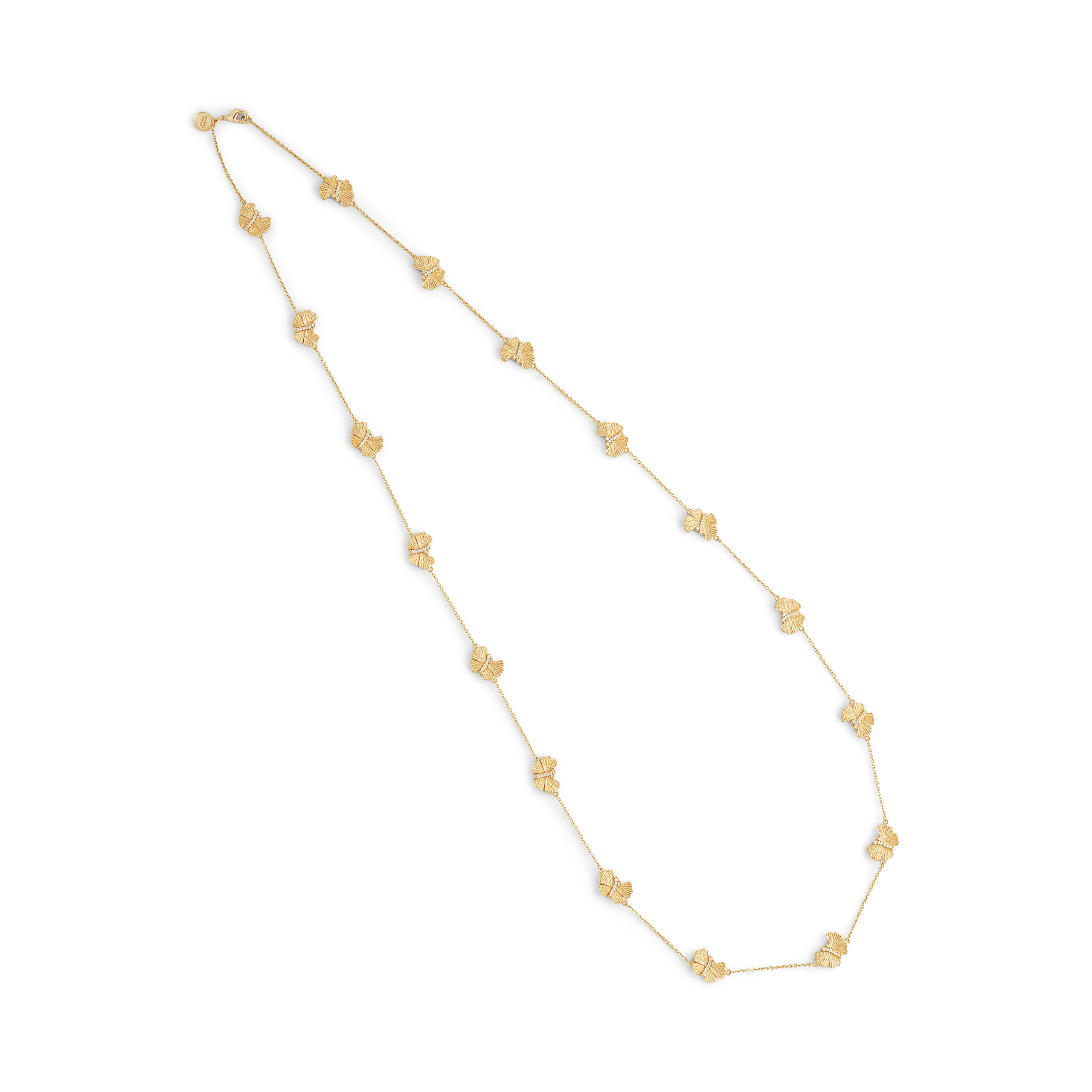 Collier long papillon